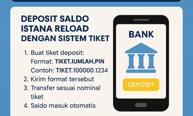 Cara Deposit Saldo Istana Reload