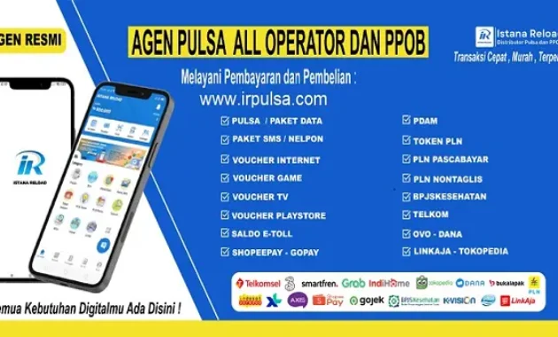 Ir Pulsa - Istana Reload Agen Pulsa Murah PPOB